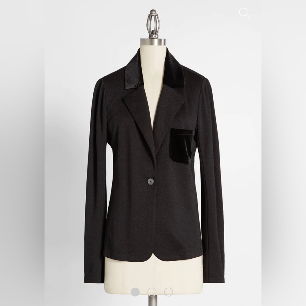 ModCloth The Sheen of Success Blazer Size Large Beautiful Condition